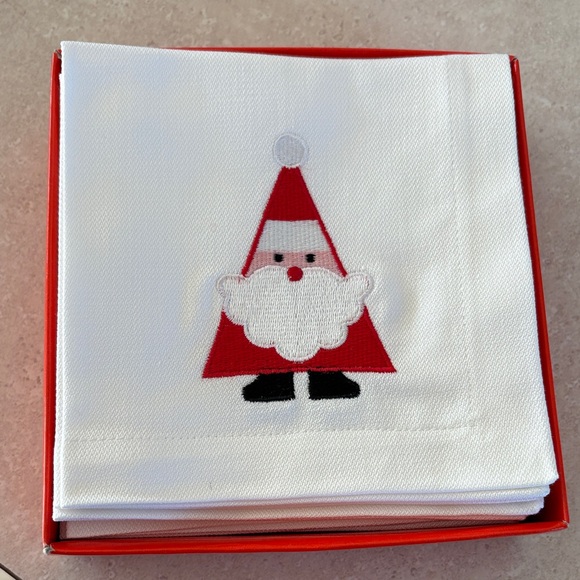 Crate&Barrel Other - NWT Crate&Barrel Santa Cocktail Napkins
